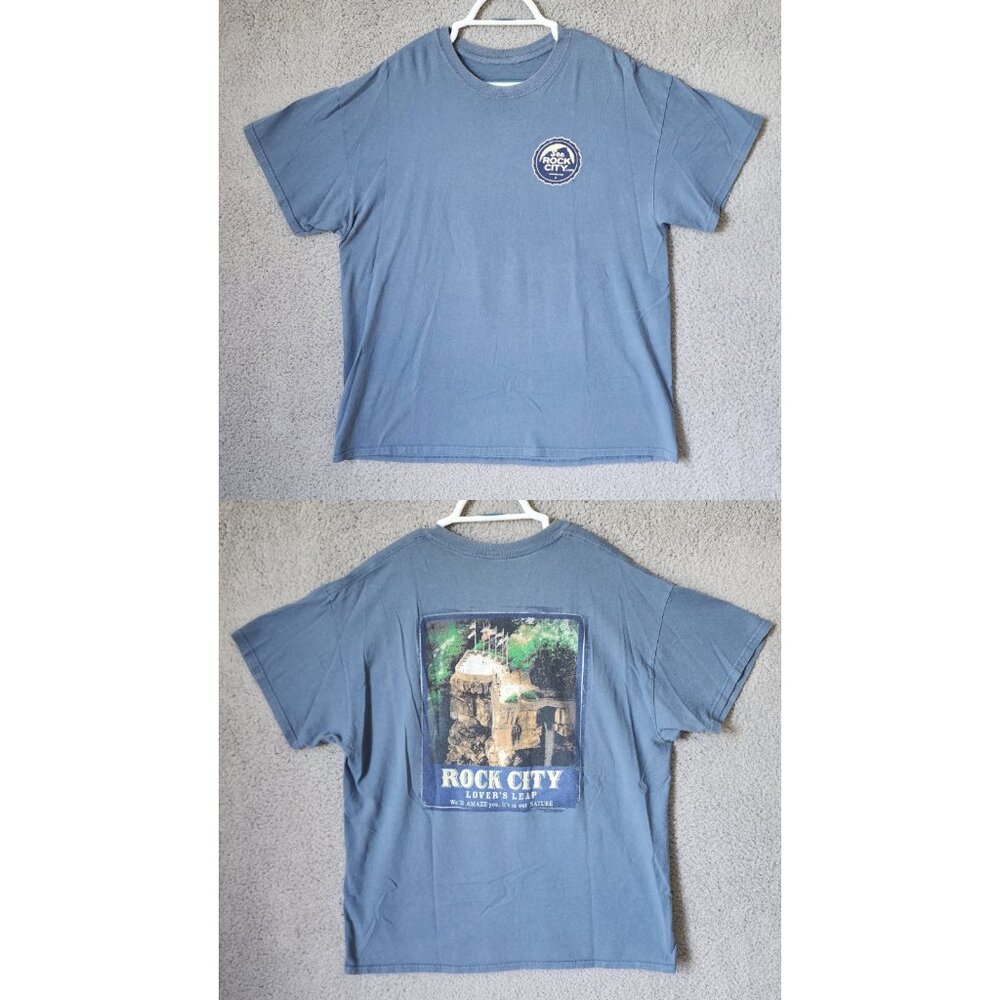 Rock City Gardens Lookout Mountain Georgia‎ Lovers Leap Tourist Shirt Size L